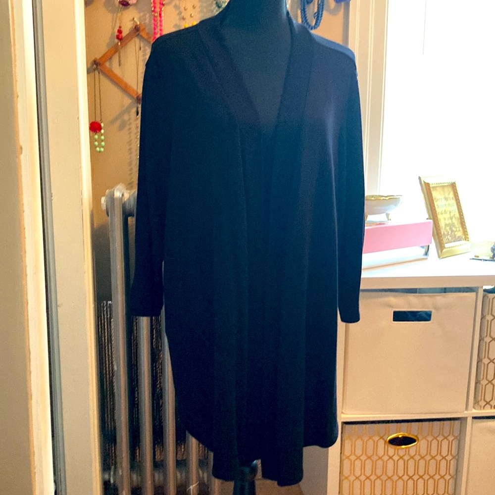 Torrid Black Open Front Cardigan, Size 3 in good condition